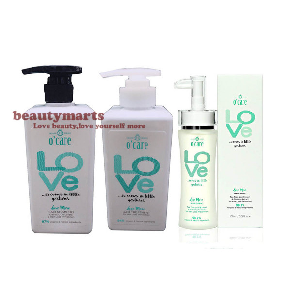 O'CARE Love More Hair Shampoo + Treatment + Hair Tonic